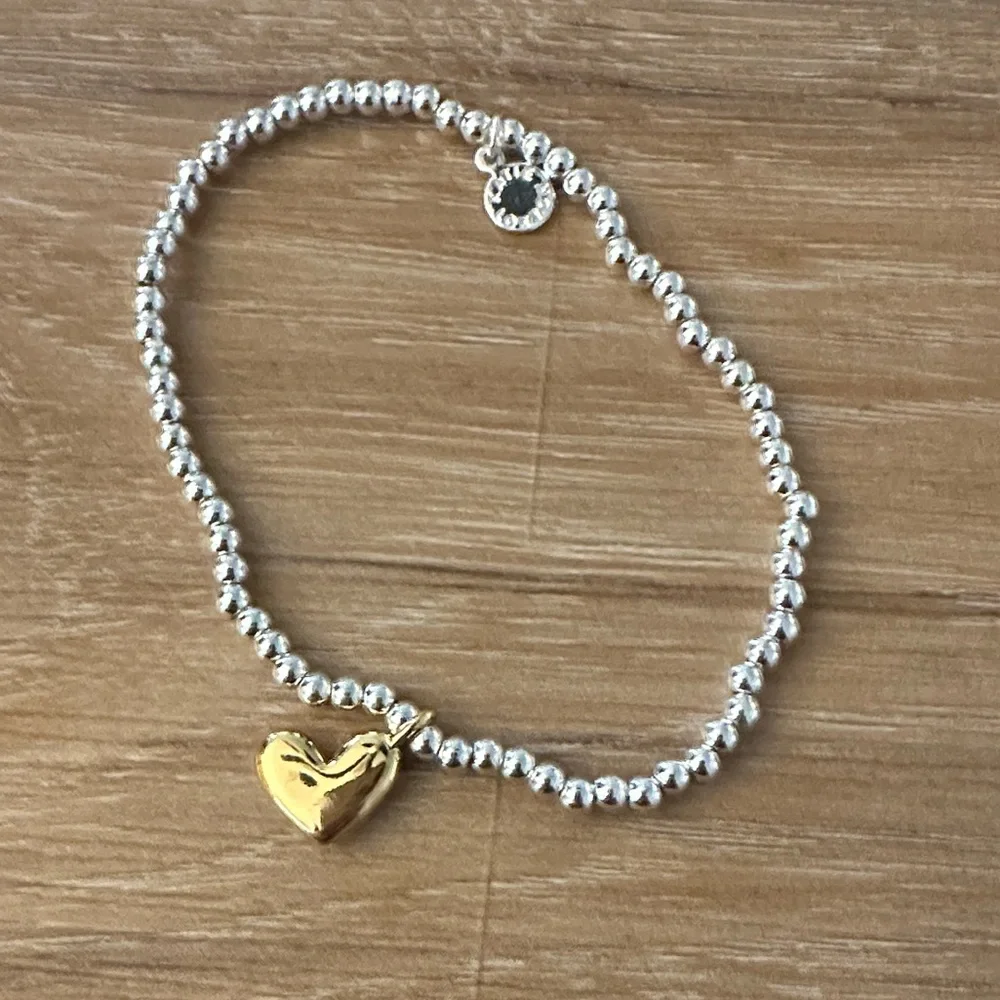 Katie Loxton Silver Plated Heart Bracelet